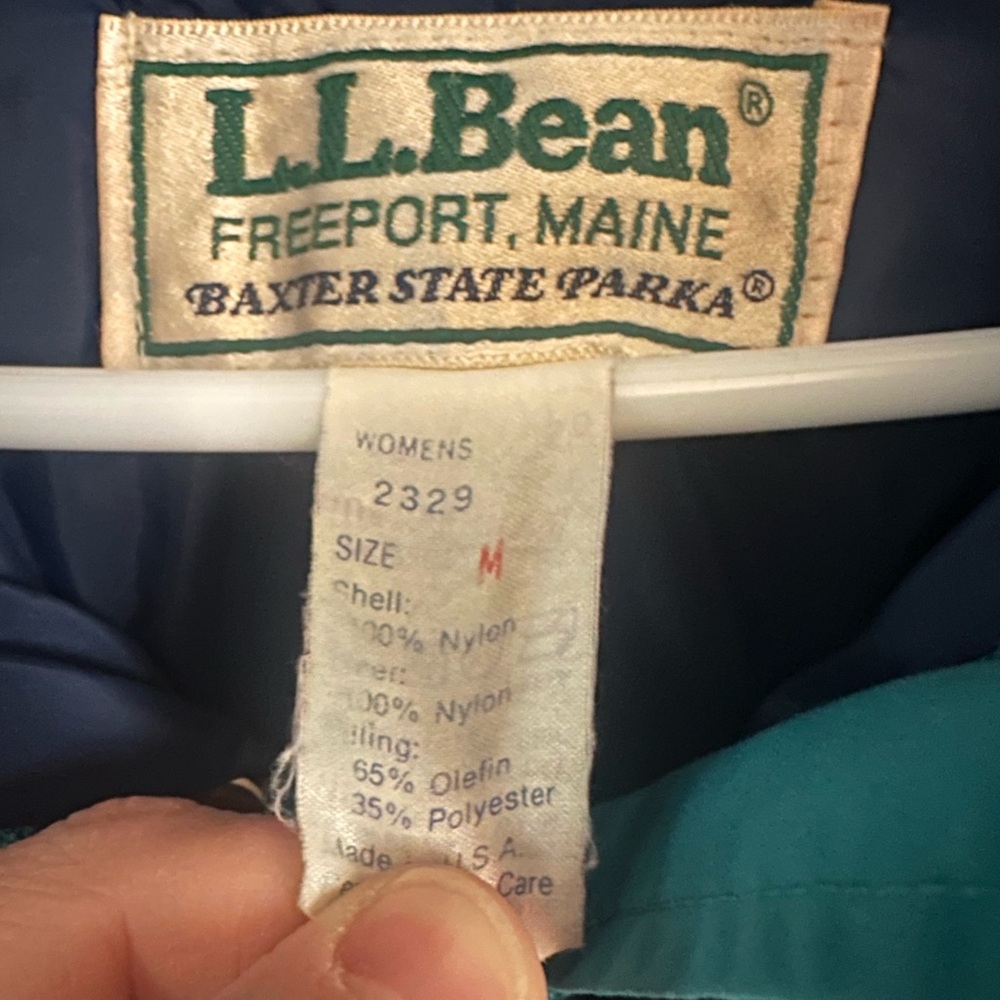 Vintage 80s-90s LL Bean Women’s Baxter State Parka Winter Coat (size medium) - Picture 6 of 11